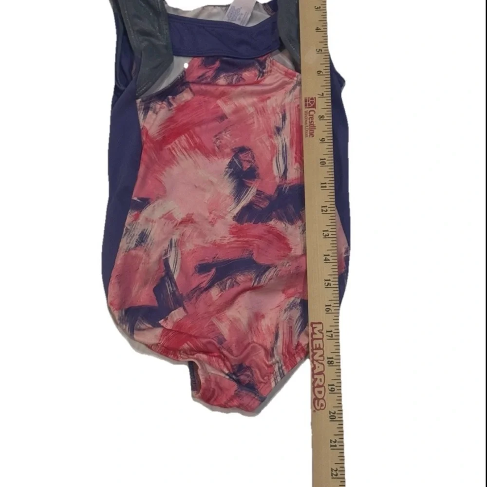 Girls Gymnastics‎ Leotard M 7/8 More Than Magic Pink Purple Athletic
